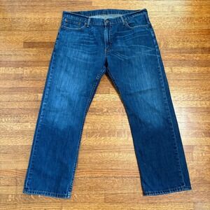 Levi's 514 Straight Fit Jeans Mens W40 L30 Blue Denim Classic Casual